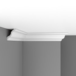 Плинтус потолочный гладкий DECOMASTER DP-2212F гибкий (125*105*2400мм)